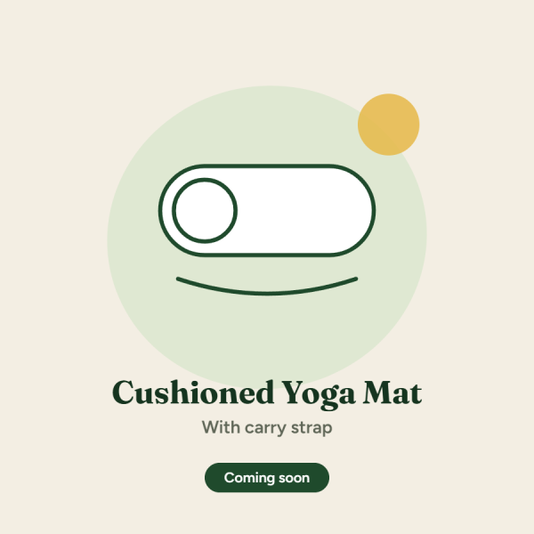 Cushioned Yoga Mat with Carry Strap