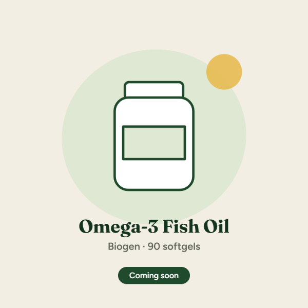 Biogen Omega-3 1000mg Fish Oil (90 Softgels)